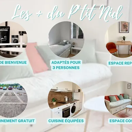 شقة Dalikyda Le Ptit Nid Stationnement Gratuit *